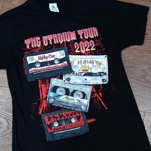 STADIUM TOUR 2022 MOTLEY CREW, DEF LEOPARD, POISON, LOAN JETT  TSHIRT... #5507
